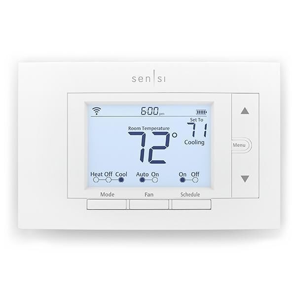 Sensi Built In WiFi Heating and Cooling Push Buttons Smart-Enabled Thermostat - Thumbnail 5